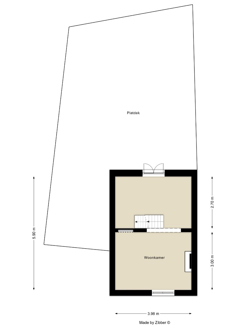 Gezellige rijwoning centraal gelegen bij UZ Leuven en het centrum met zeer ruime garage! - bewoonbare opp. 73 m² 