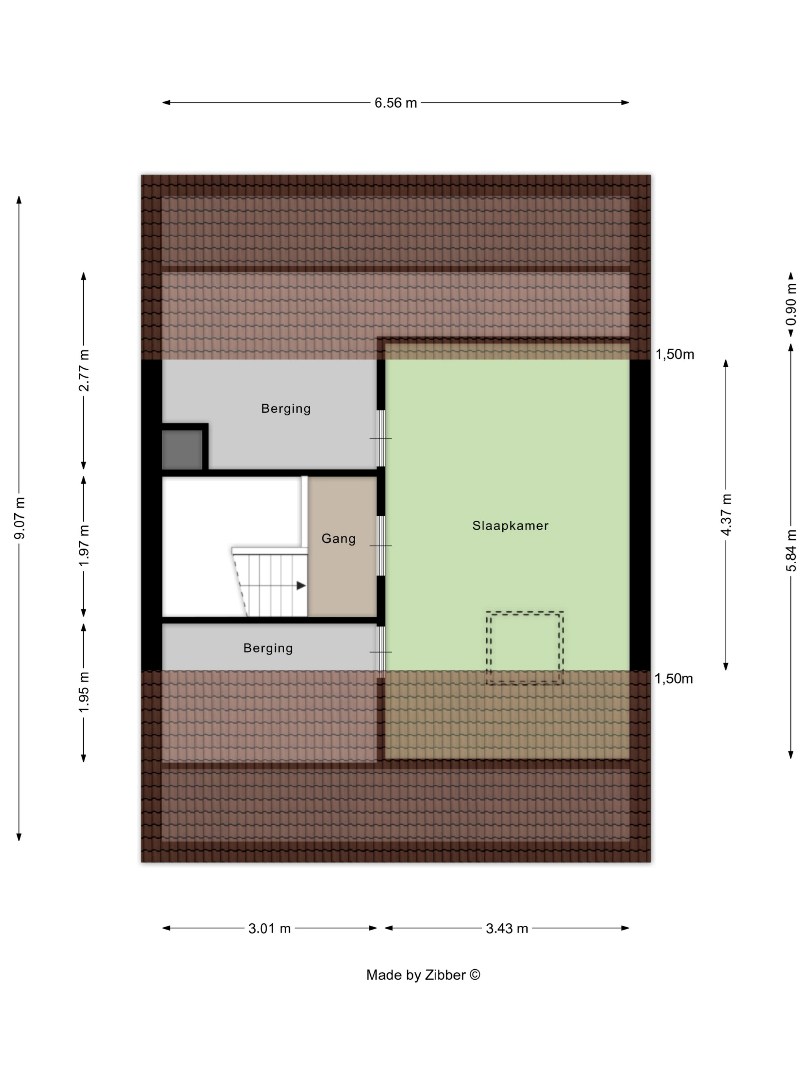 Halfopen bebouwing met 5 slaapkamers, garage en tuin in Kessel-Lo! – EPC 166 kWh/m² - bewoonbare opp. 180 m² 