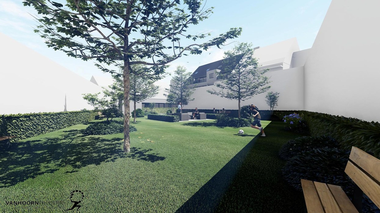 Gelijkvloerse appartement te huur in centrum Torhout met ondergrondse garage! 