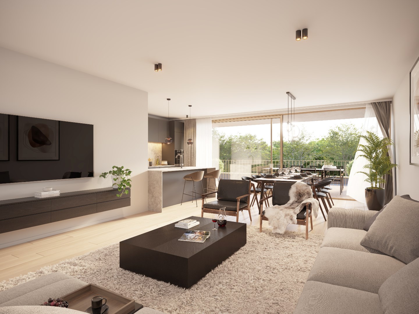 Nieuwbouwappartement met terras 