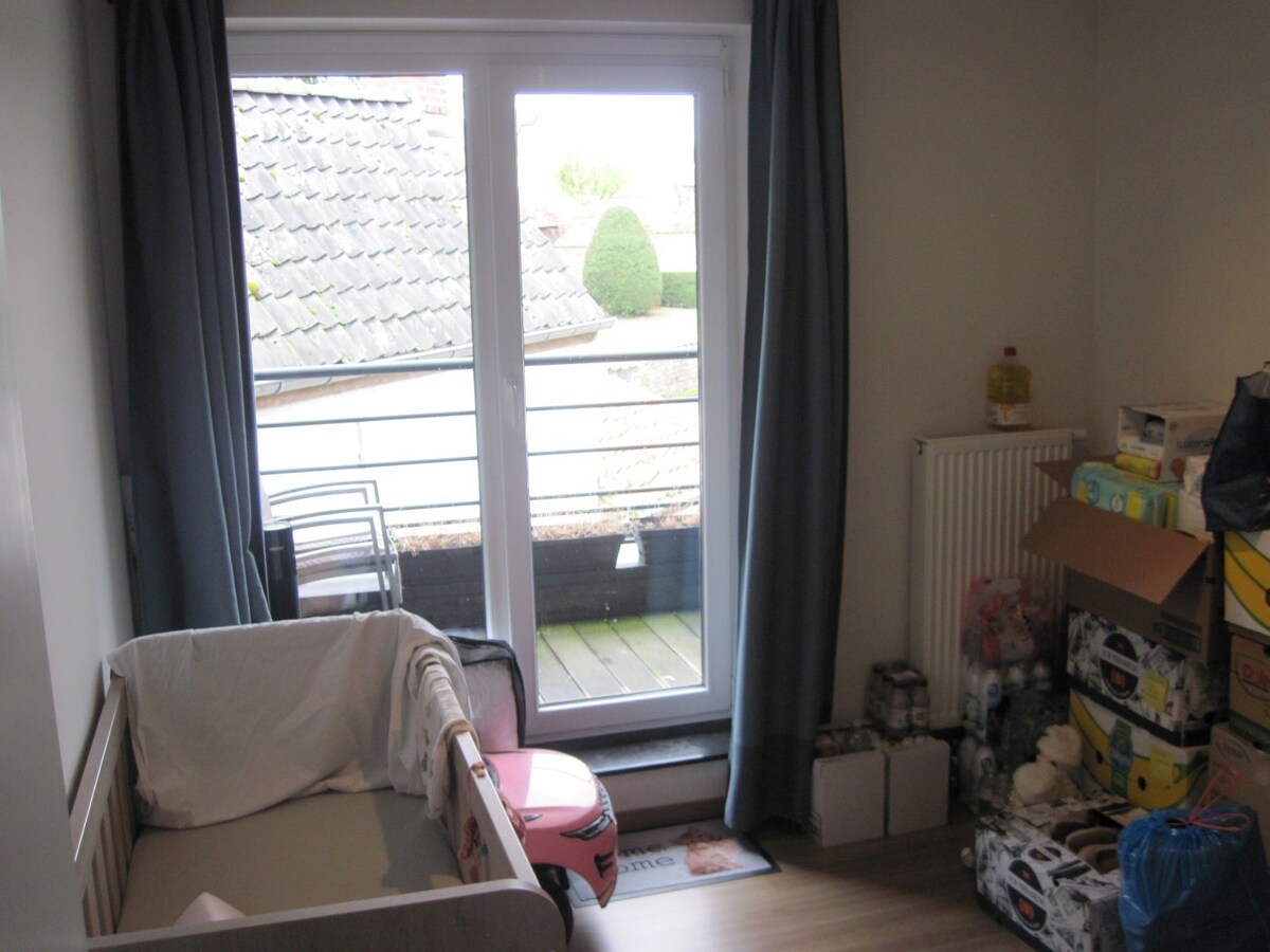 Ruim appartement met 2 terrassen. 
