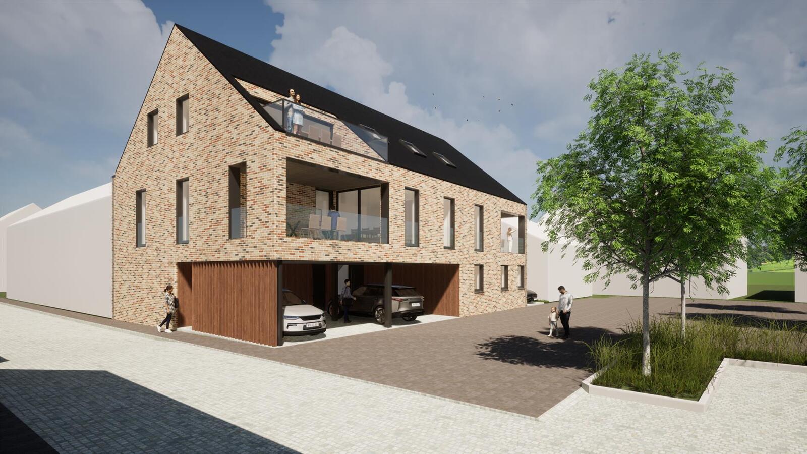 Residentie Dorpszicht is een kleinschalige residentie van 4 appartementen in een frisse, eigentijdse bouwstijl met zicht op het dorpsplein van Tongerlo! 