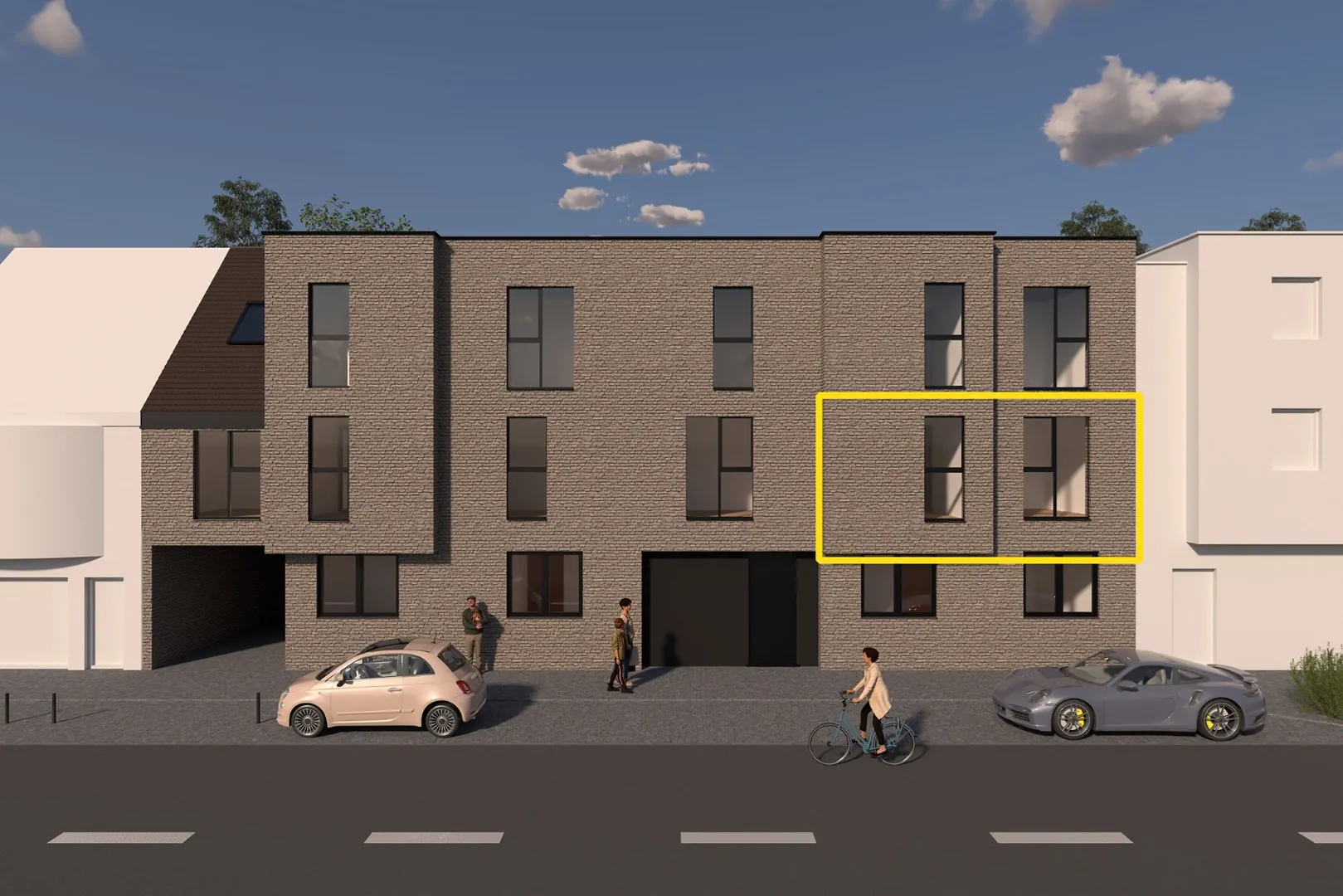 Licht en stijlvol 2-slaapkamer appartement op het 1ste verdiep met prachtig terras