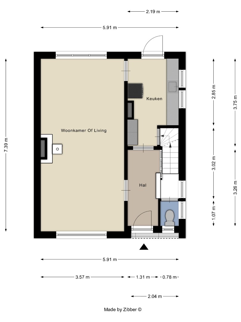 Half open bebouwing met 3 slaapkamers, zuid/west georiënteerd tuin op super ligging in Kessel-Lo! 