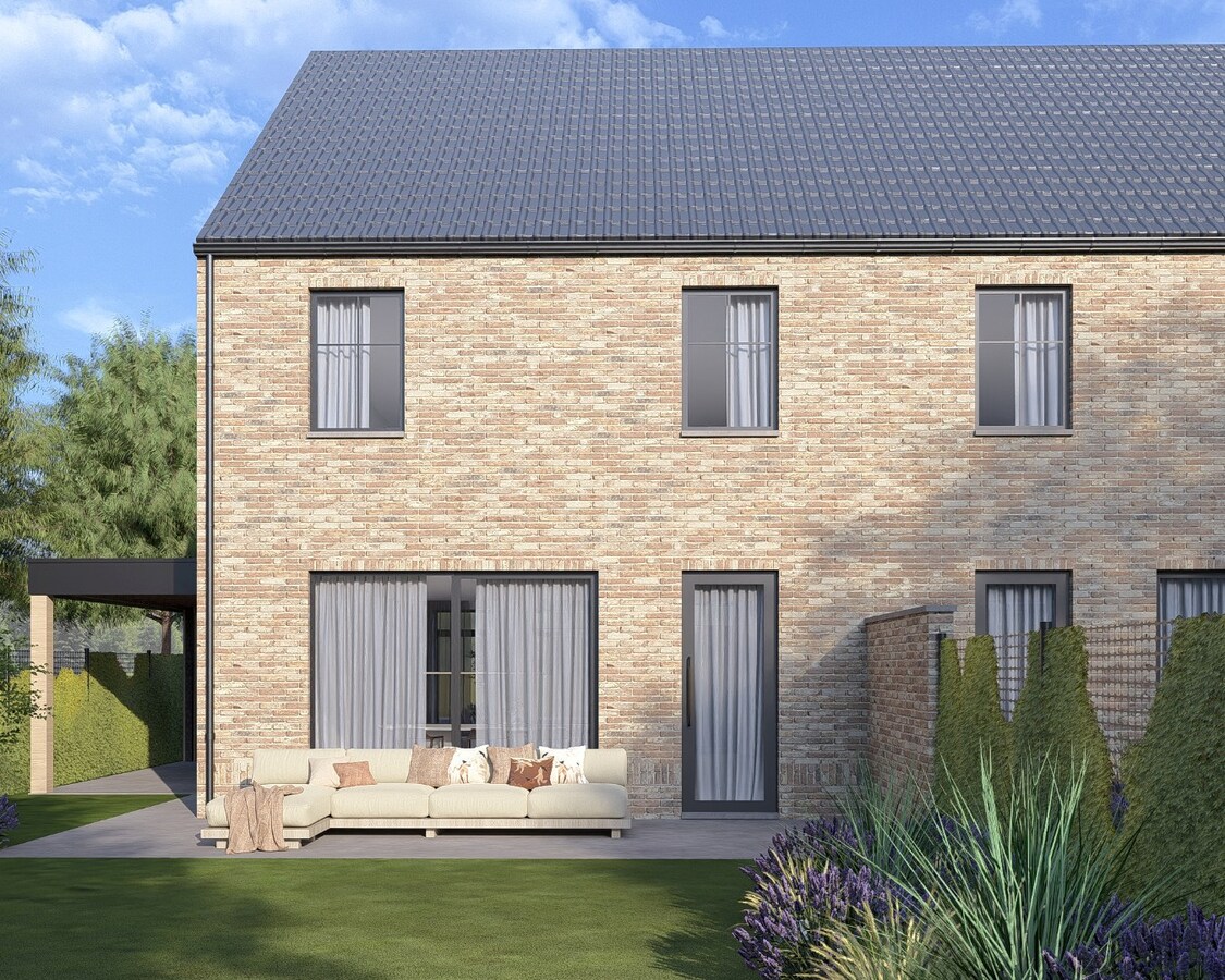 Halfvrijstaande nieuwbouwwoning gelegen op een perceel van 3a23ca op een gunstige locatie nabij het centrum van Bree! 