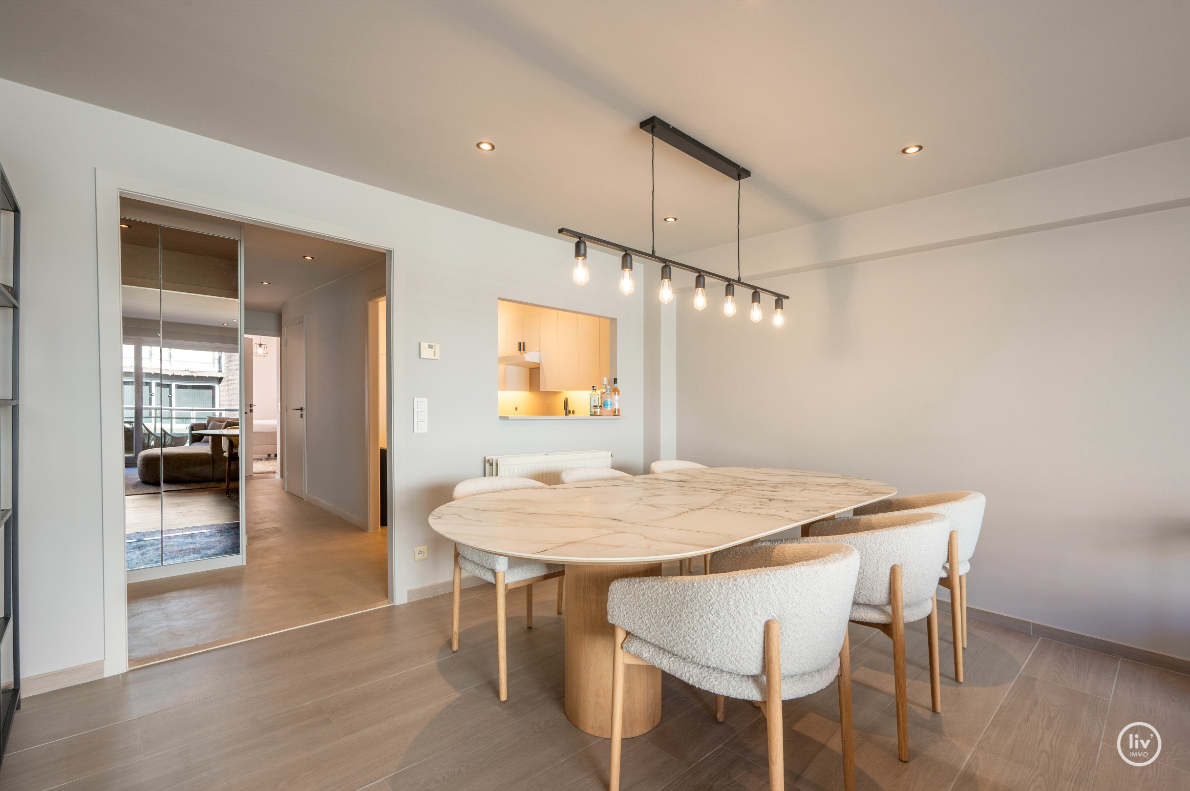 Appartement spacieux et agréable avec 2 chambres à coucher au centre de Knokke 