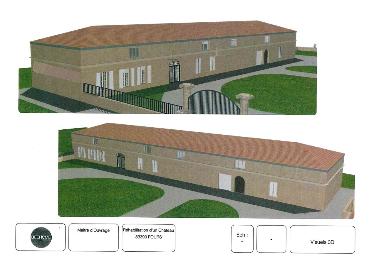 Chateau Les Chaumes - nabij Bordeaux (Frankrijk), Wijndomein met Restaurant en Hotel. 23 ha. 