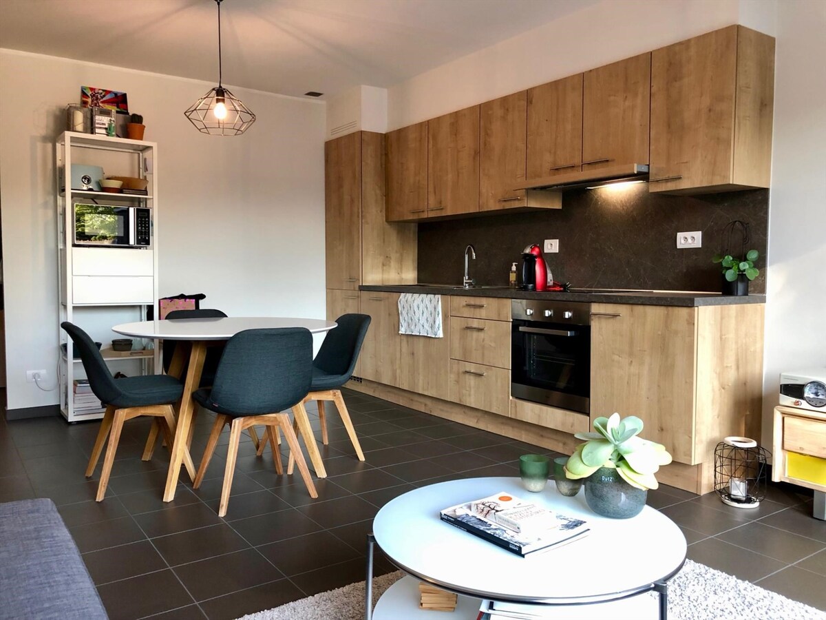 Eigentijds 1-slpk-appartement met ruim terras 