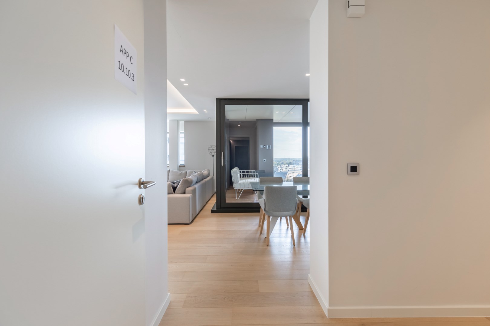 Appartement op de 10de verdieping van 127m² met twee slaapkamers 