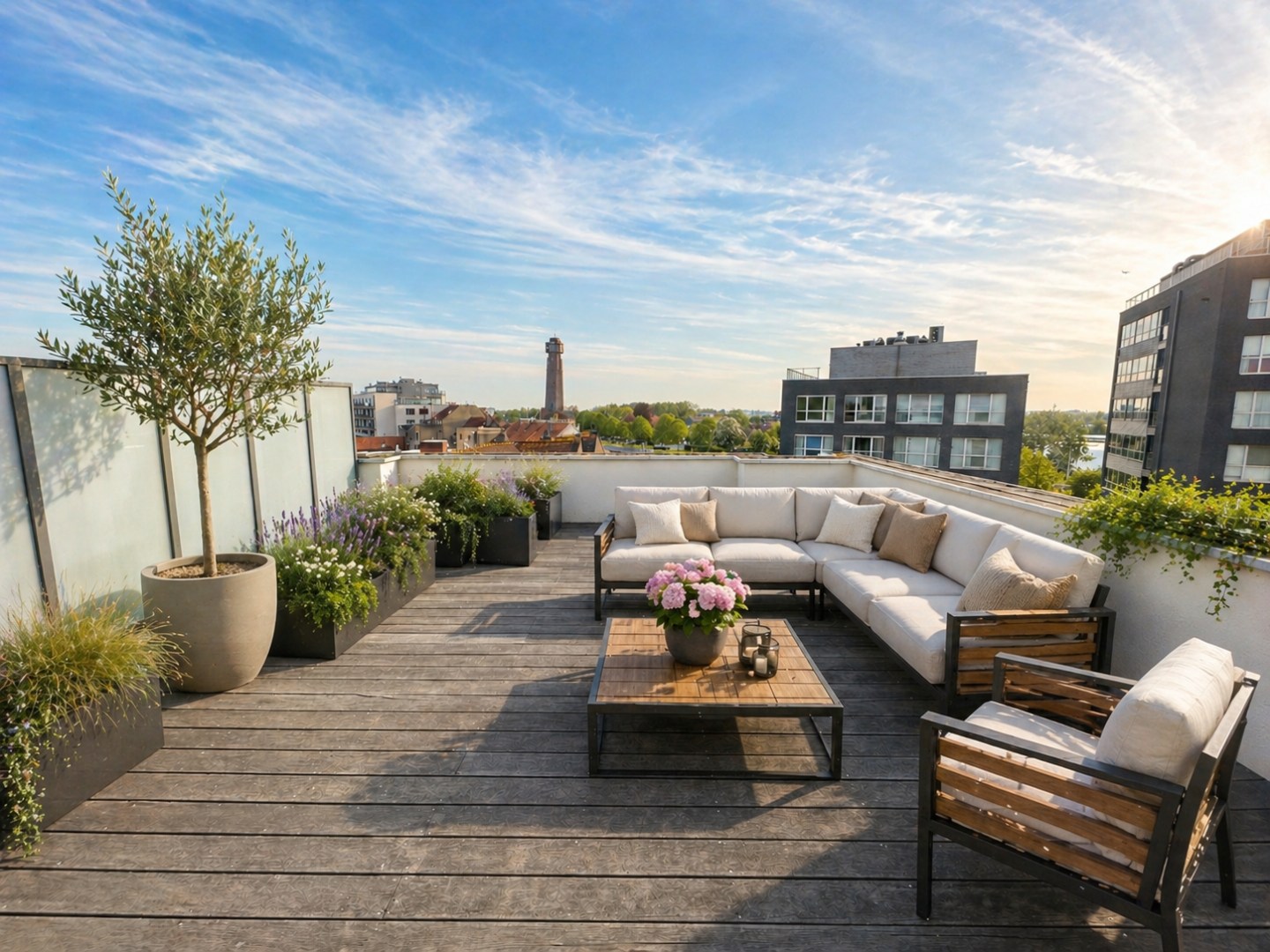 Prachtig gelegen appartement met 2 slpk, zonneterras(sen) en garage, Diksmuide. 
