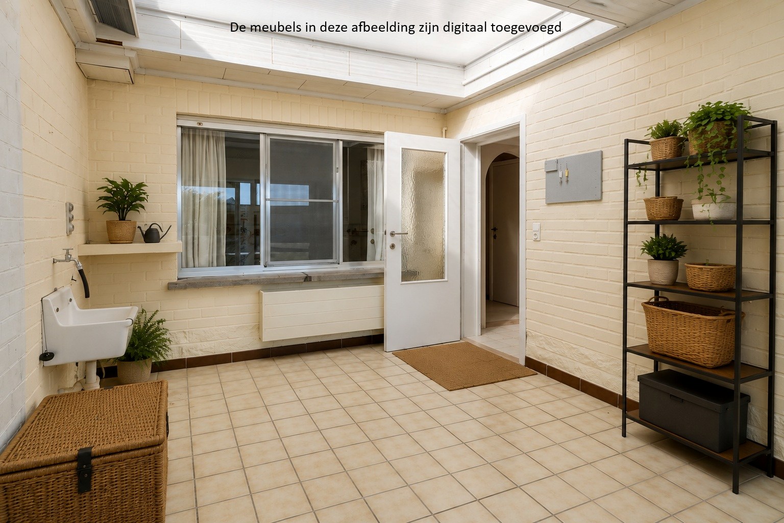 Gelijkvloers appartement met 2 slaapkamers, terras en tuin 