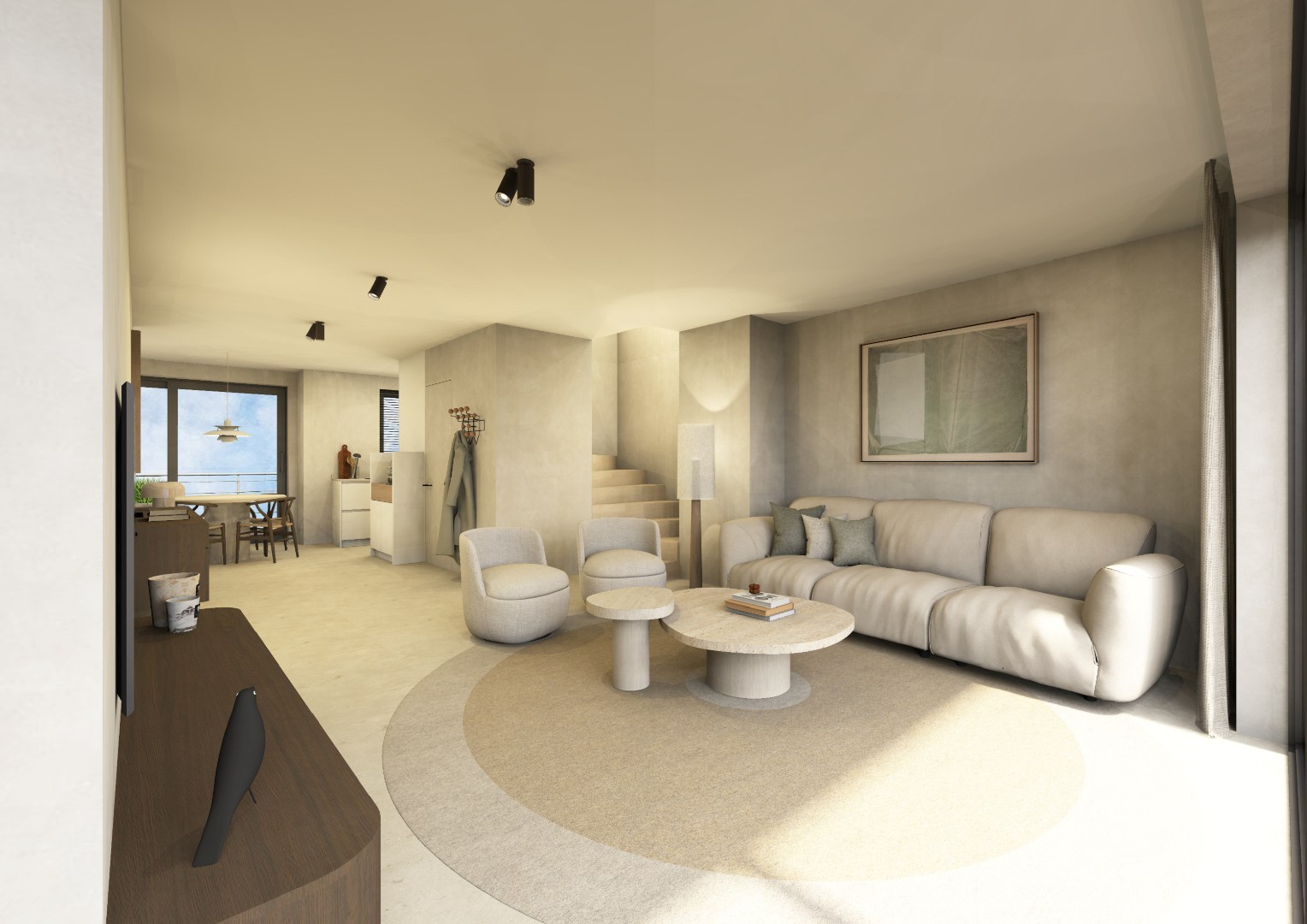 NIEUWBOUW 2/3 SLPK DUPLEX APP MET ZEEZICHT 