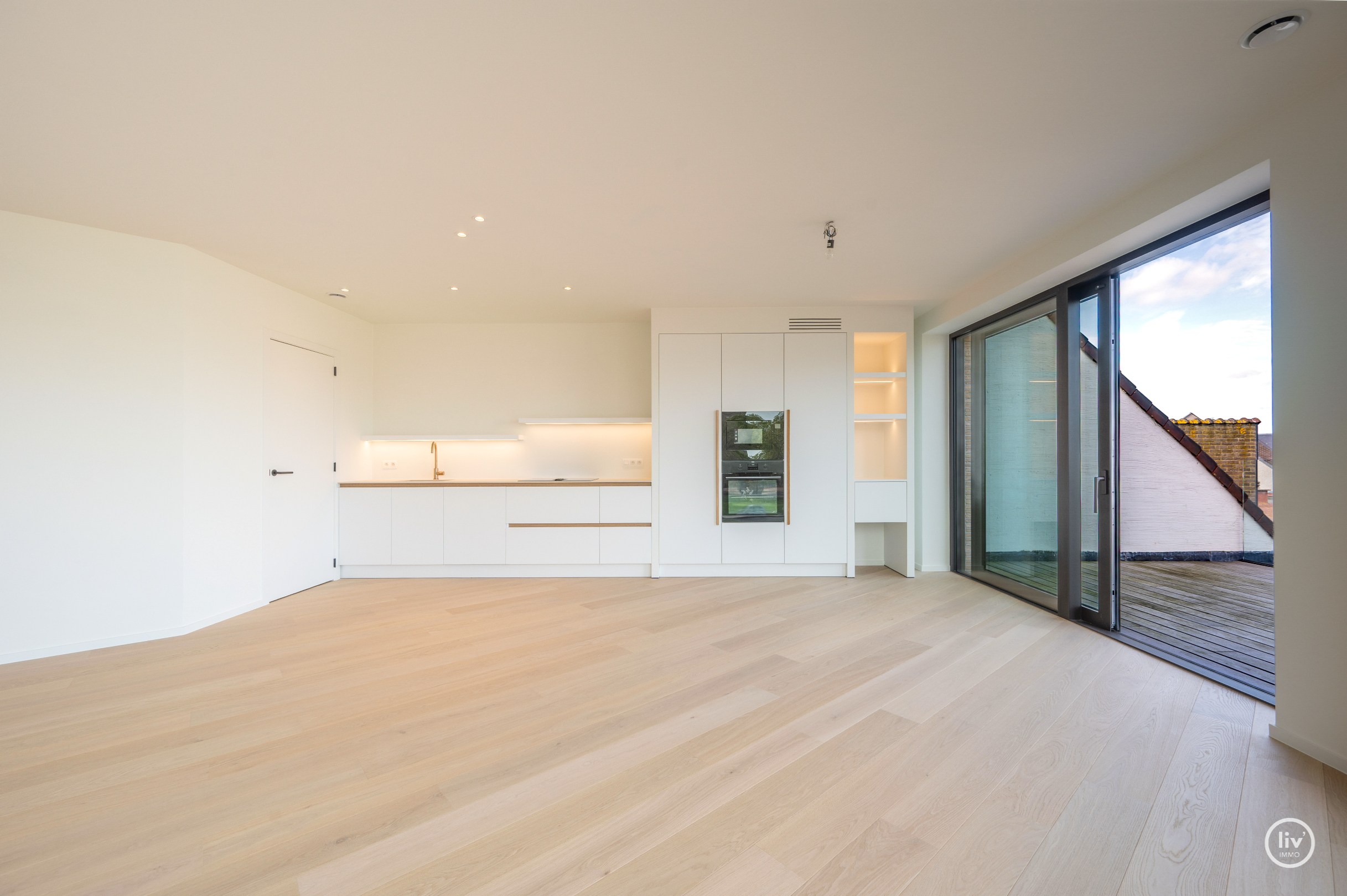 Nouvel appartement avec vue dégagée au centre de Knokke. 