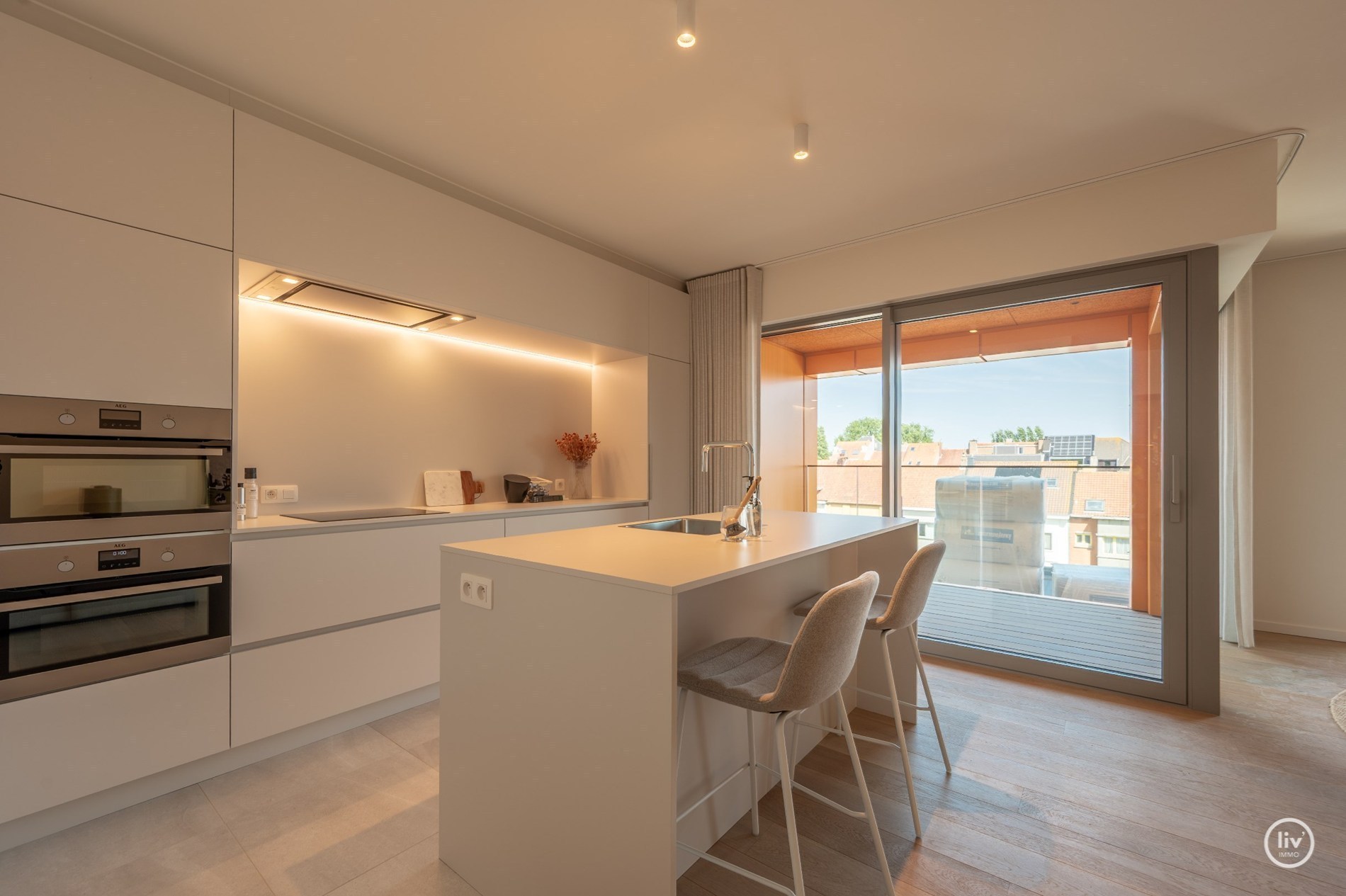 Appartement de 2 pièces bien situé à la Résidence Hoost. 