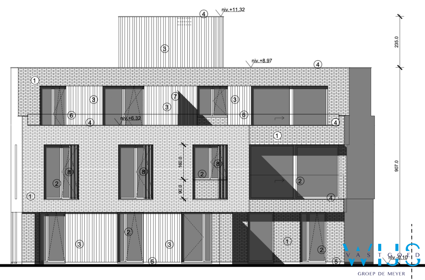 Nieuwbouw appartement met 2 terrassen te ERTVELDE ! 