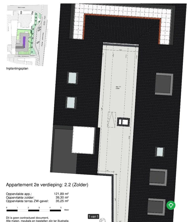Nieuwbouwappartement met 2 slaapkamers en 1 terras in centrum Koekelare 