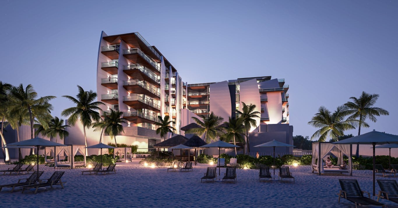 Prachtige villa appartementen direct op het strand van Playa del Carmen 