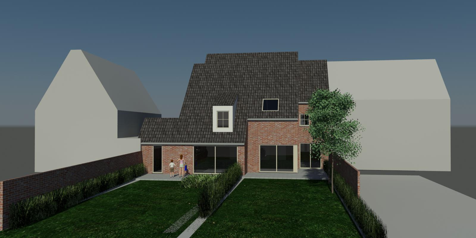 Prachtige casco nieuwbouwwoning in hartje Zerkegem 