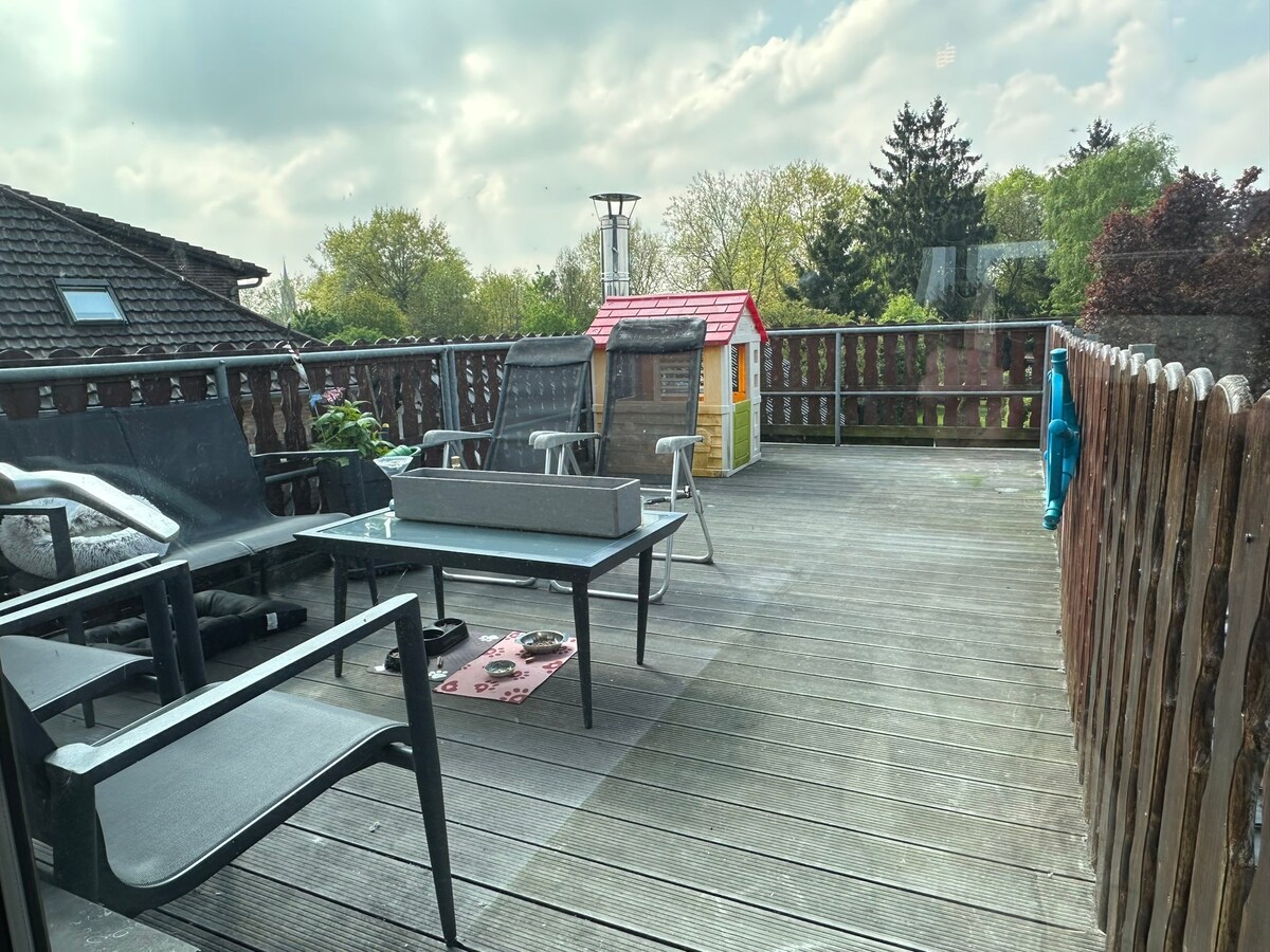 Appartement  met 2 slaapkamers en terras 