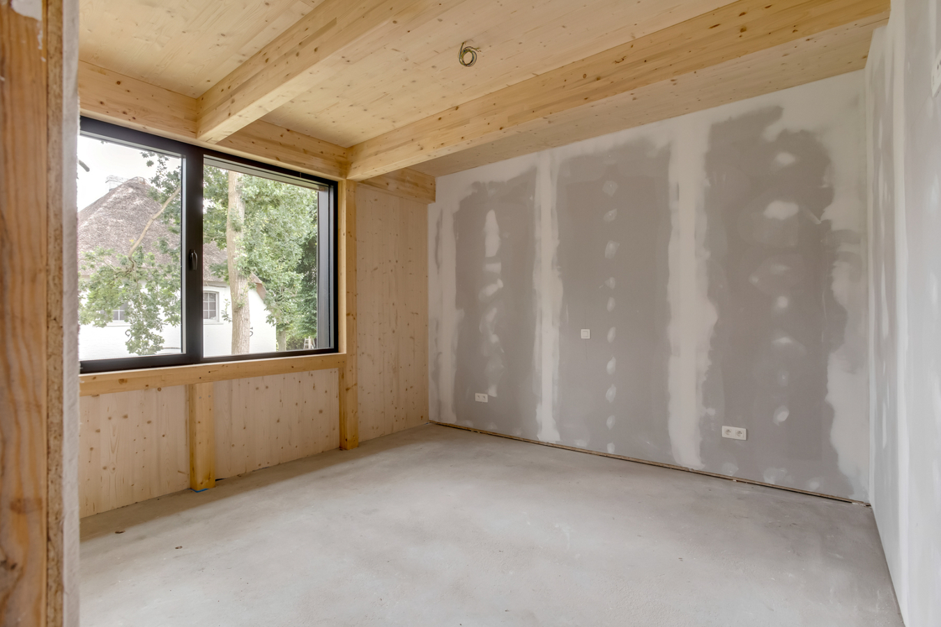 Verkaveling "De Bleeken" omvat 5 moderne BEN-woningen waarvan 4 half-open bebouwingen en 1 open bebouwing. 