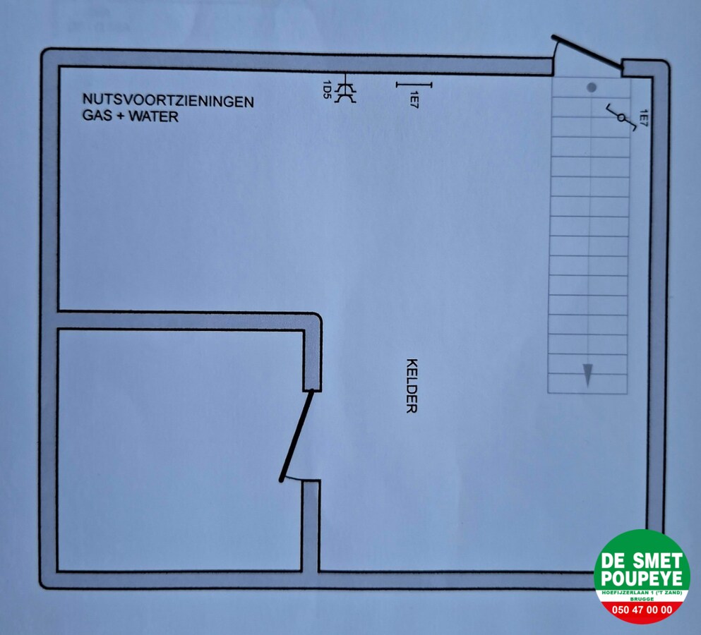 Gelijkvloersappartement met terras en garage 