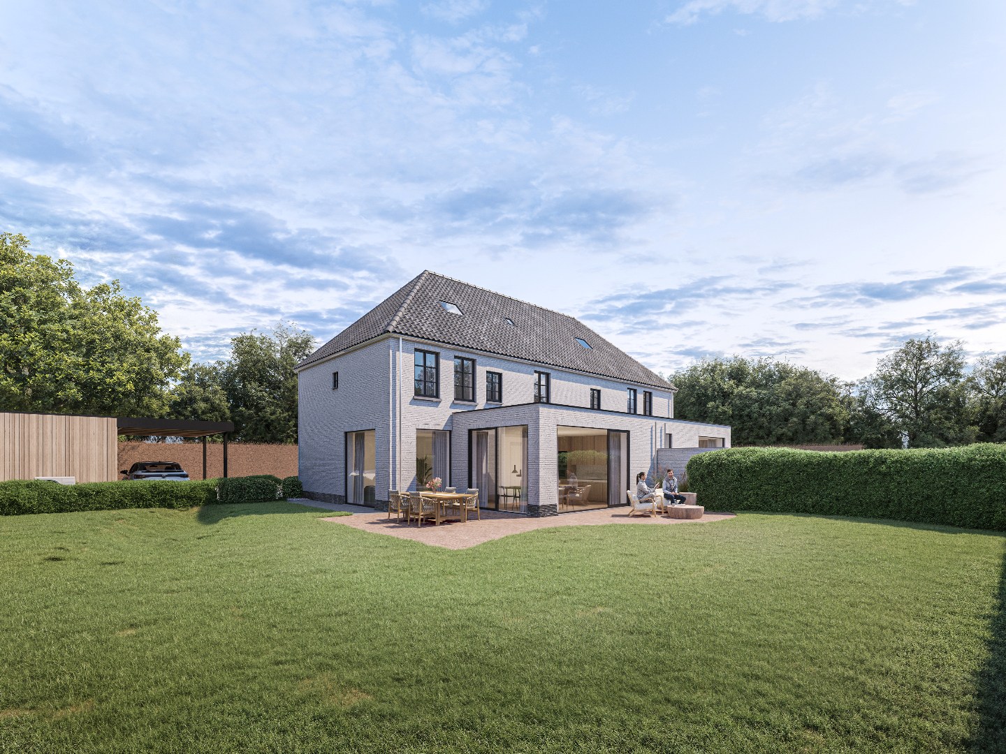 Exclusieve, energiezuinige nieuwbouwwoning op een discrete ligging te Waregem! 