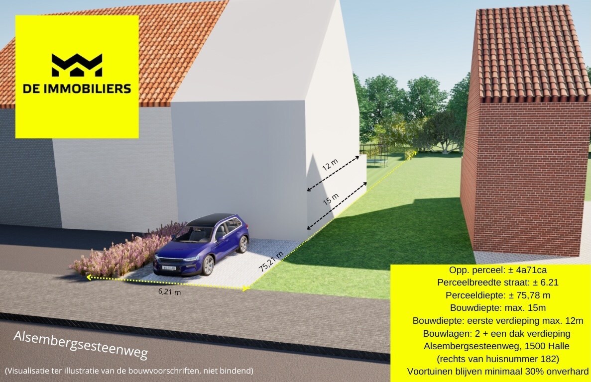 A vendre terrain - Halle