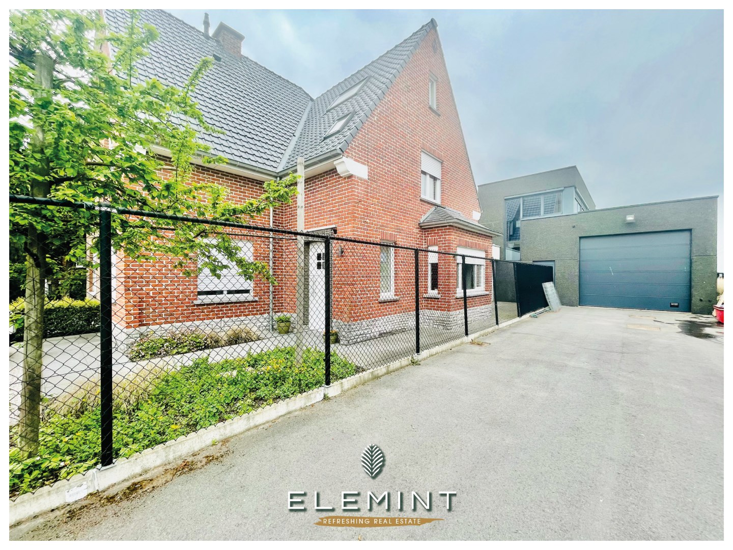 Woning met recent magazijn 