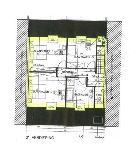 Duplex appartement met 2 slaapkamers en terras. 