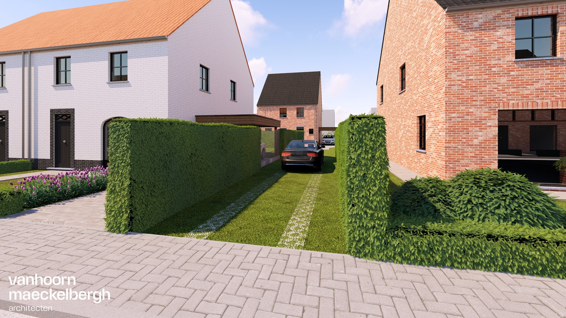 Nieuwbouwvilla in residentiële buurt nabij het centrum van Gistel 