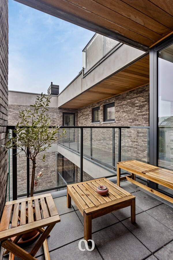 Zeer ruim appartement met twee slaapkamers in Oudenaarde 