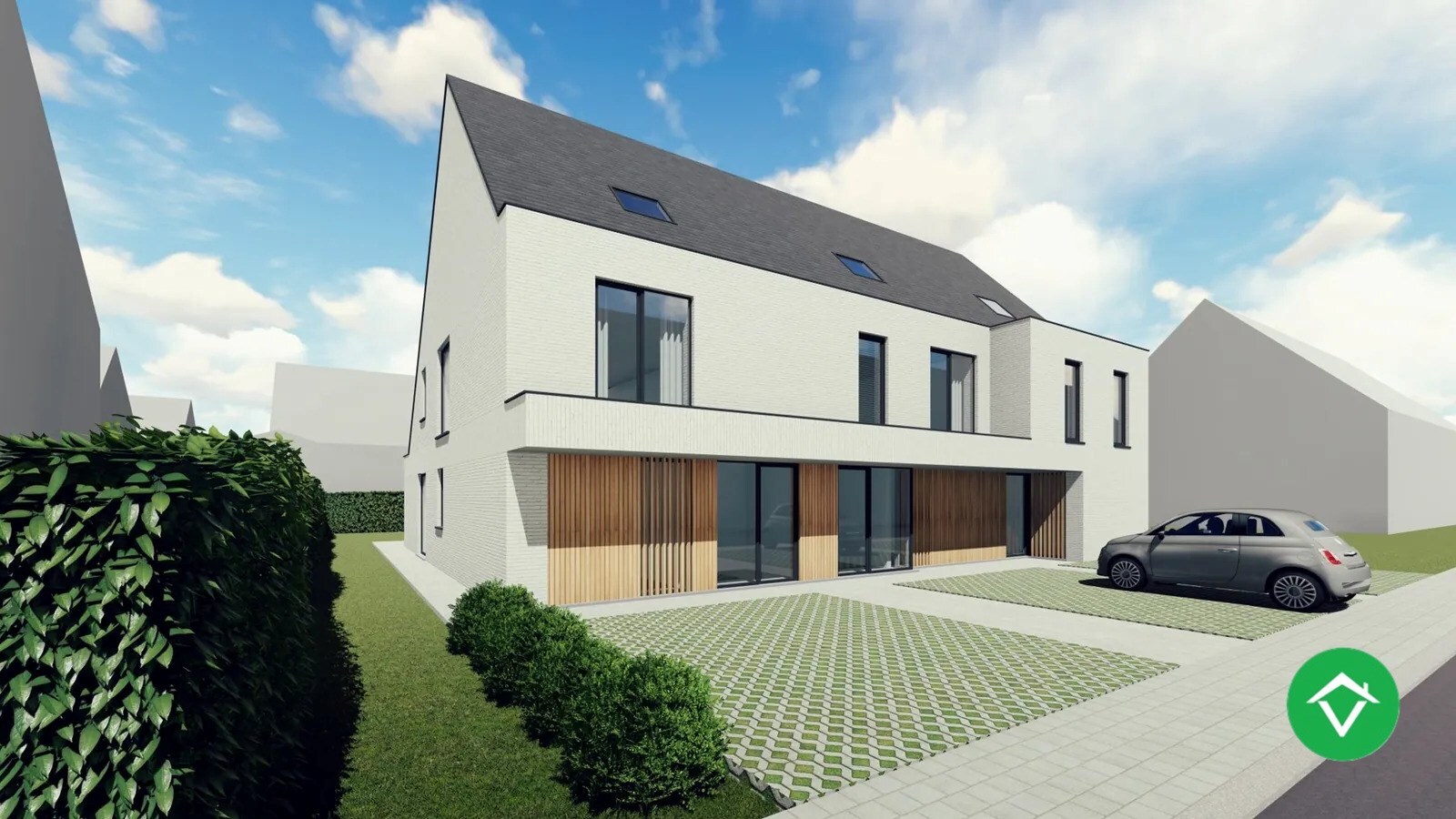 Nieuwbouwwoning met 3 slaapkamers te Sint-Eloois-Winkel 