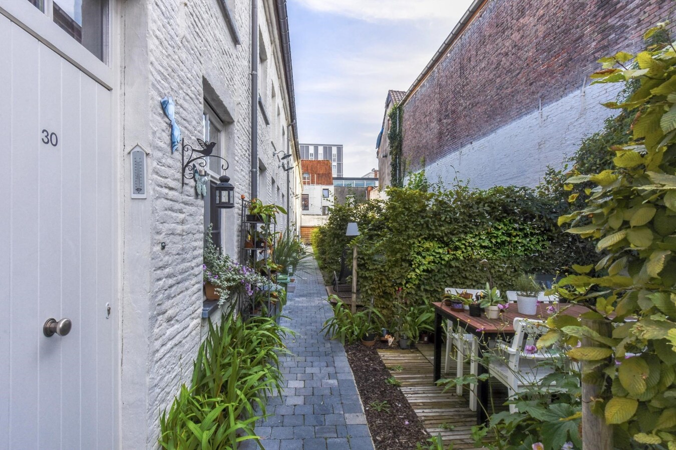 Gezellige werkmanshuisje met terras te Gent 