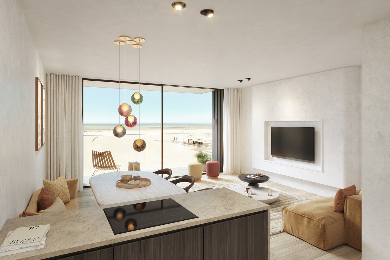 De res. Pure Sea: 7 luxe appartementen met frontaal zeezicht in Oostduinkerke. 