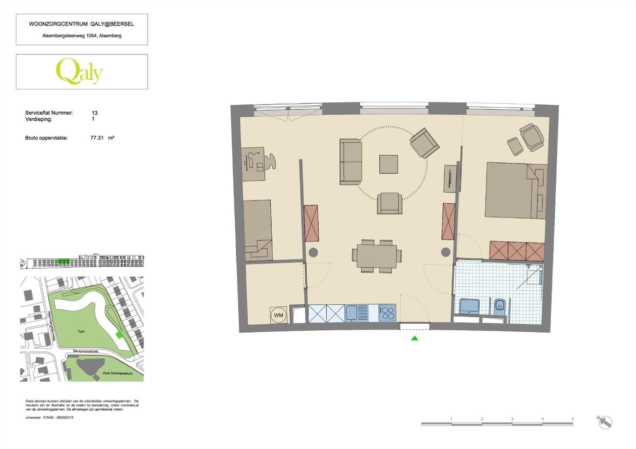 Verkocht service flat - Alsemberg
