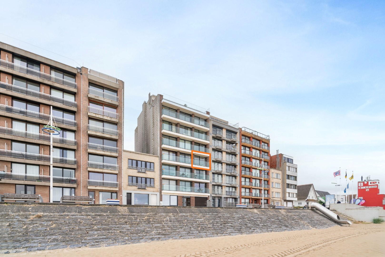 2 slaapkamer op de Zeedijk van Zeebrugge 