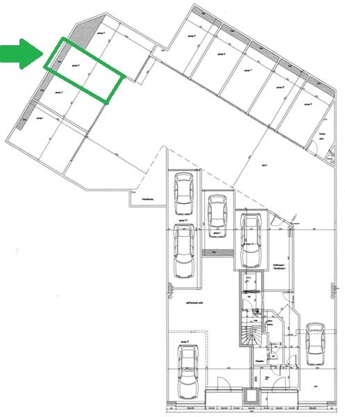 Penthouse 3 slaapkamers centrum Oostende - plan