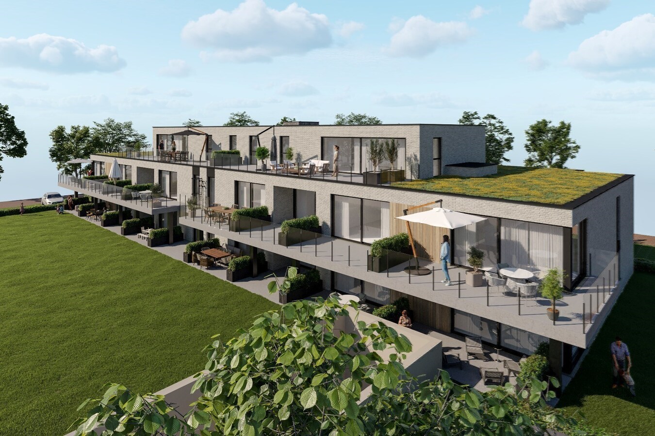 KNAP ARCHITECTURAAL WOONPROJECT IN HET CENTRUM VAN KERMT 