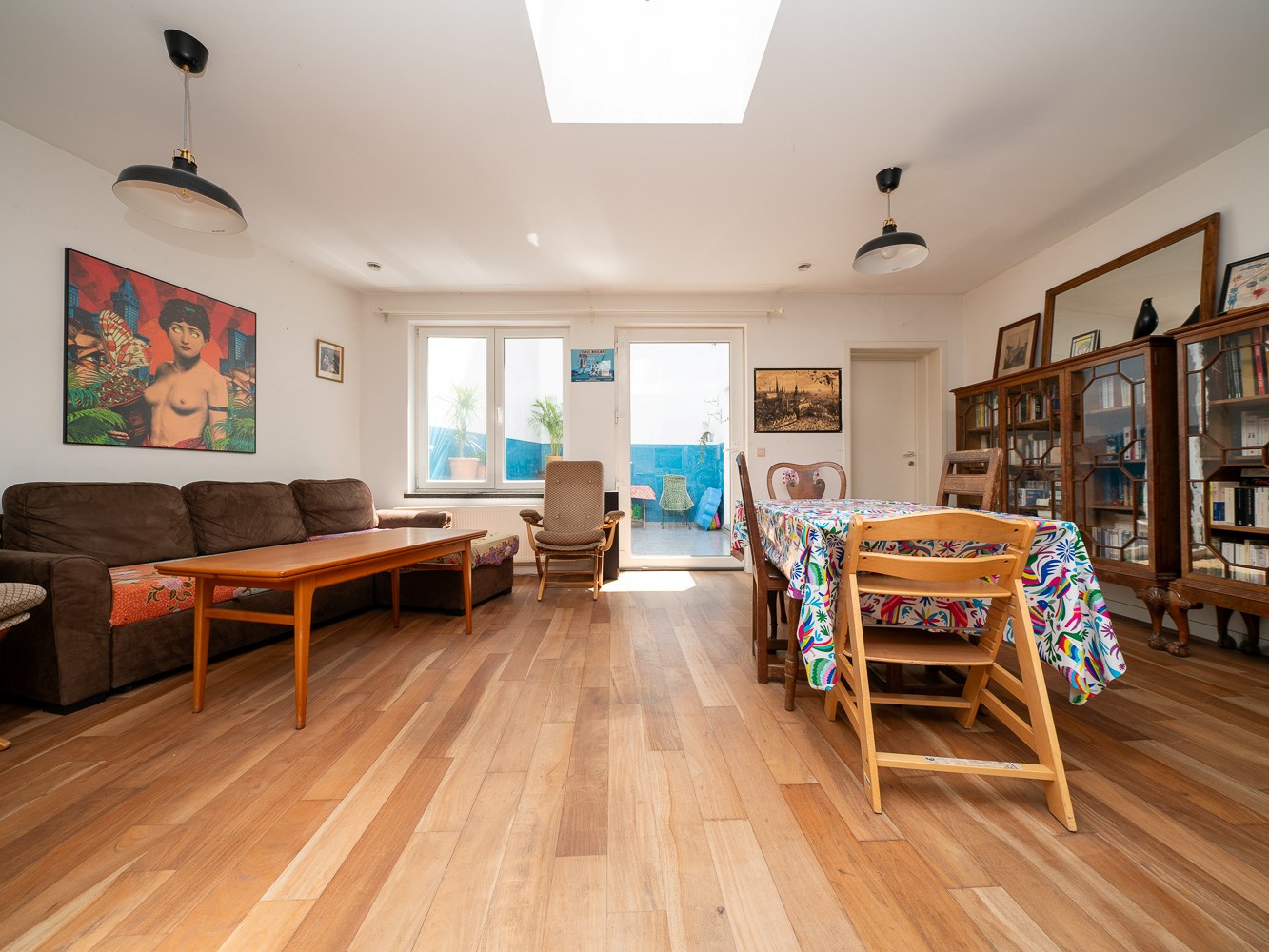 Recent 2-kamer gelijkvloersappartement met 2 terrassen 