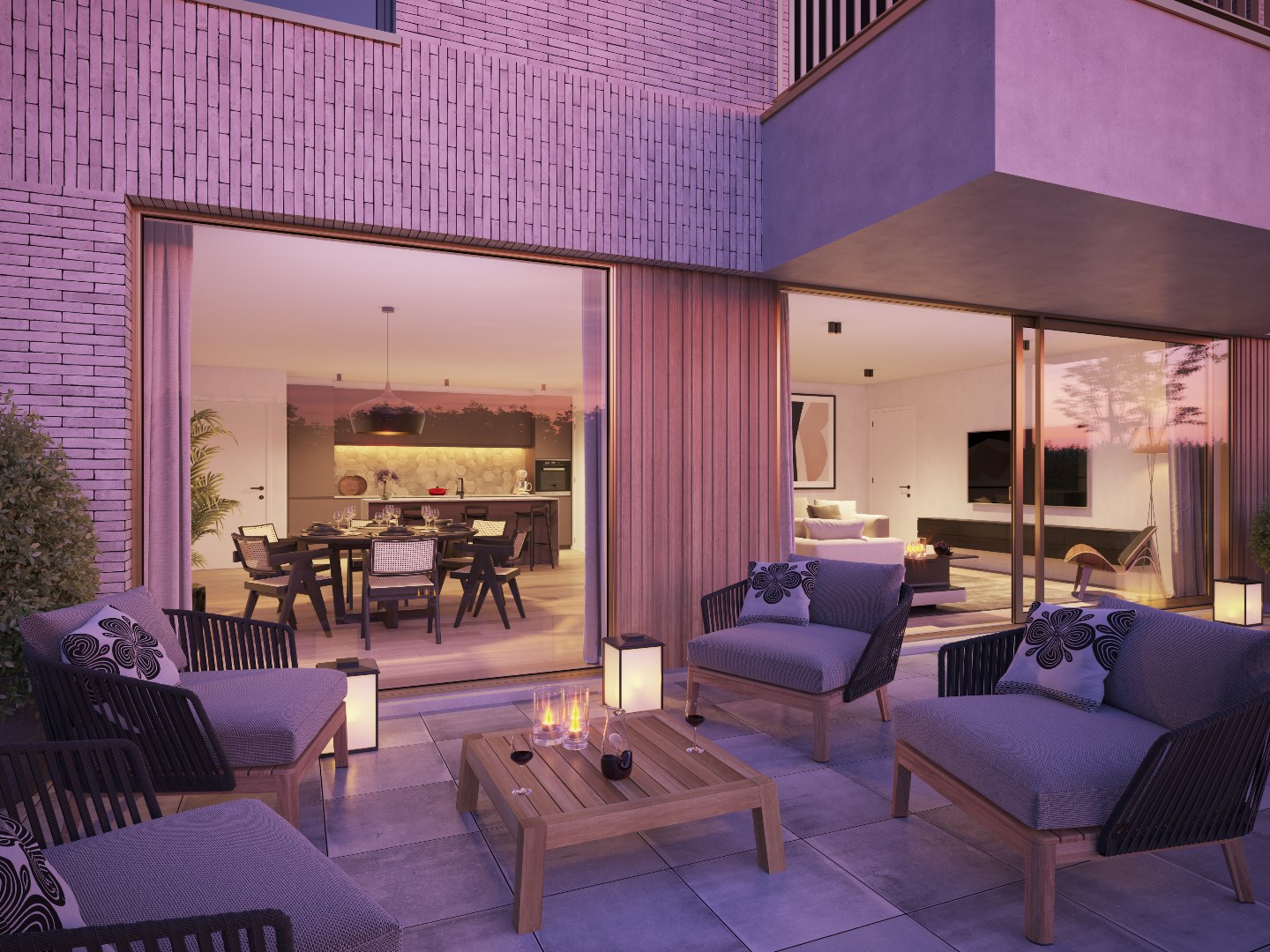 Nieuwbouwappartement met terras 