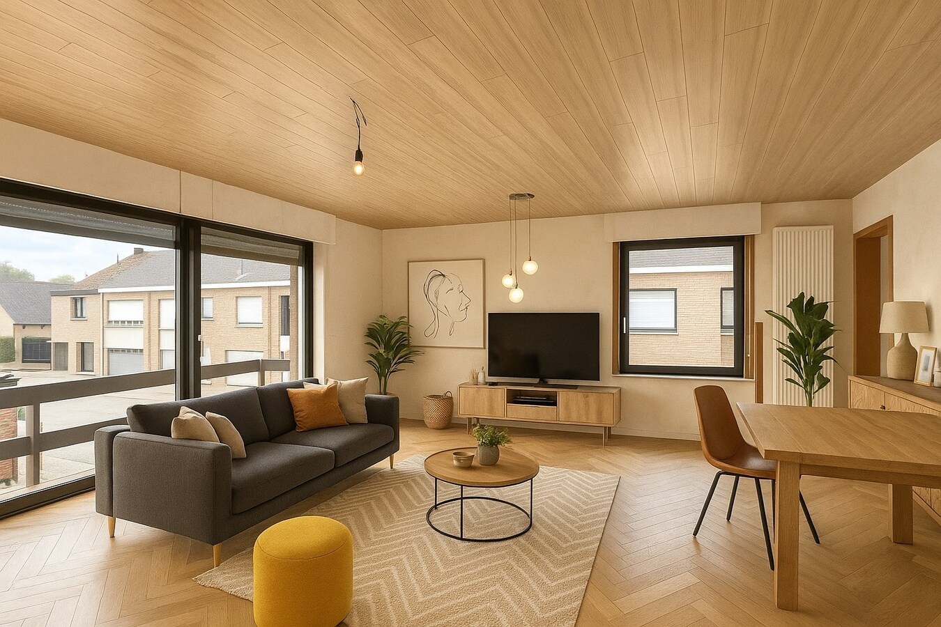 Ruim duplexappartement met terras en garage nabij centrum Roeselare 