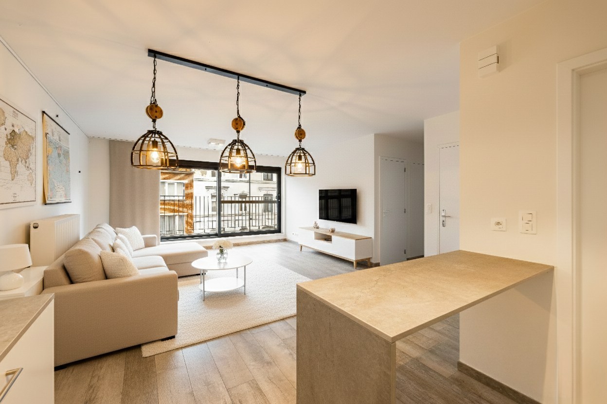 Modern éénslaapkamerappartement met ruim terras op topligging in Gent 