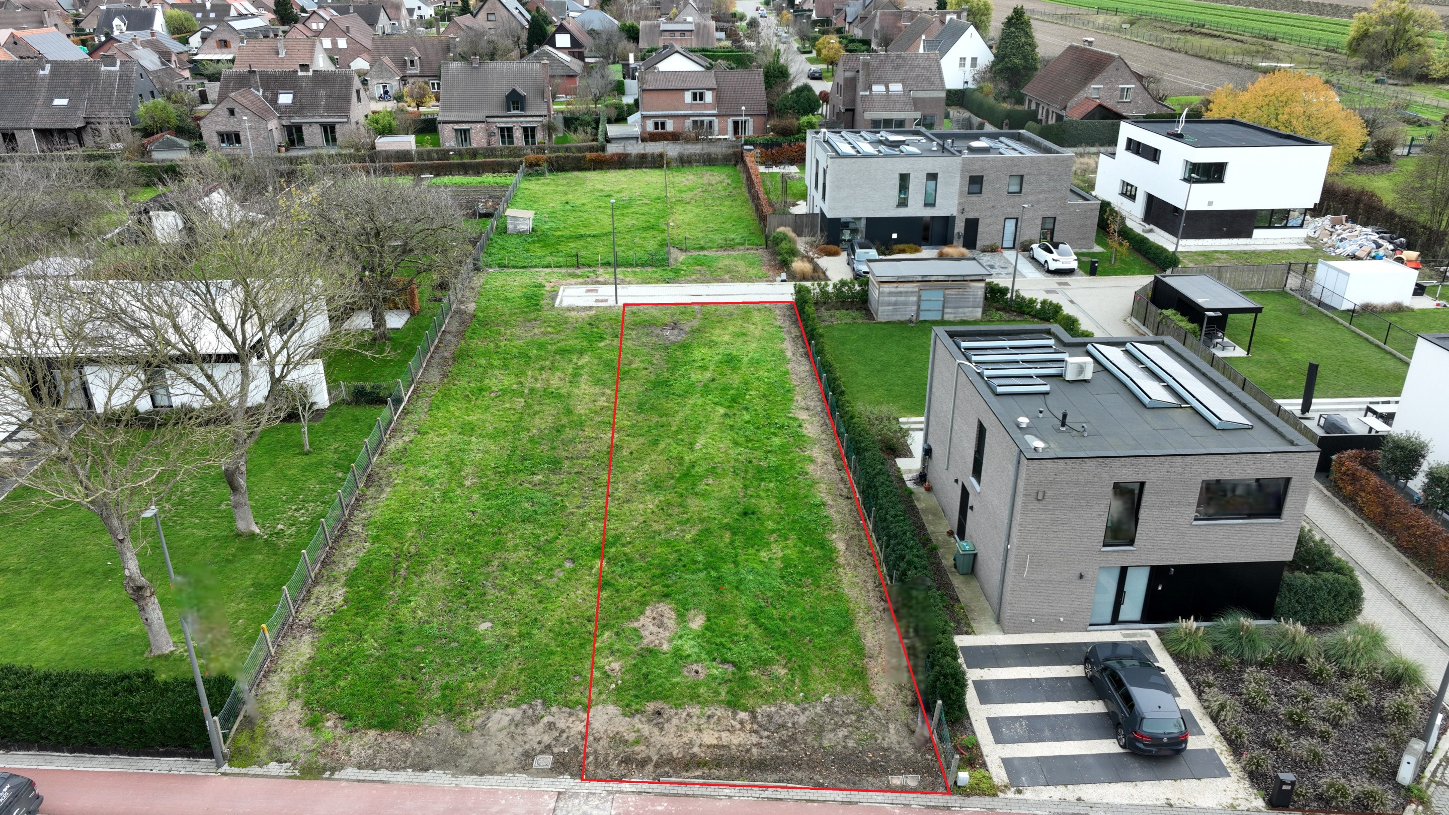 Bouwgrond voor halfopen bebouwing 