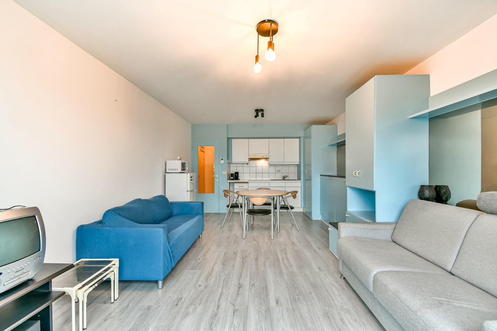 Studio met zongericht balkon in het centrum van Middelkerke 