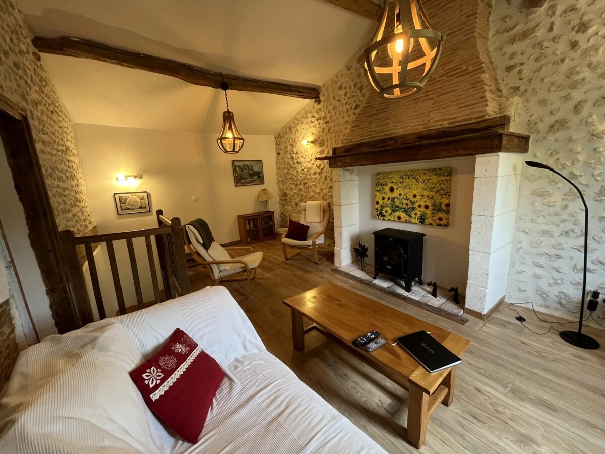 SAINT-MARTIN-DE-RIBERAC - Vakantiewoning met zwembad en 2 gîtes 