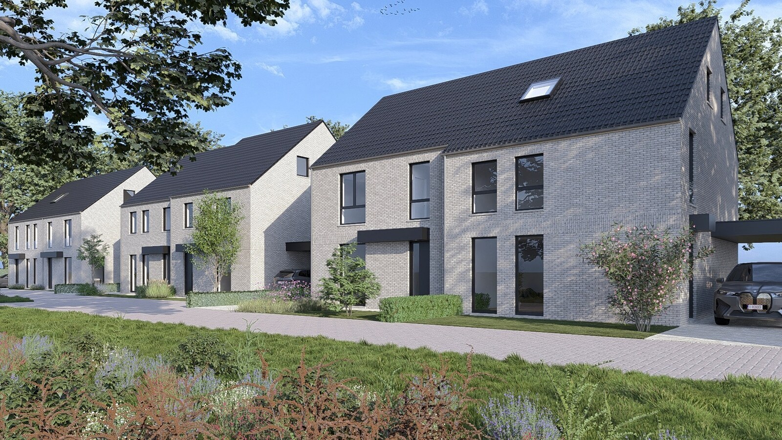 Halfvrijstaande nieuwbouwwoning gelegen op een perceel van 2a69ca op een gunstige locatie nabij de Nederlandse grens! 