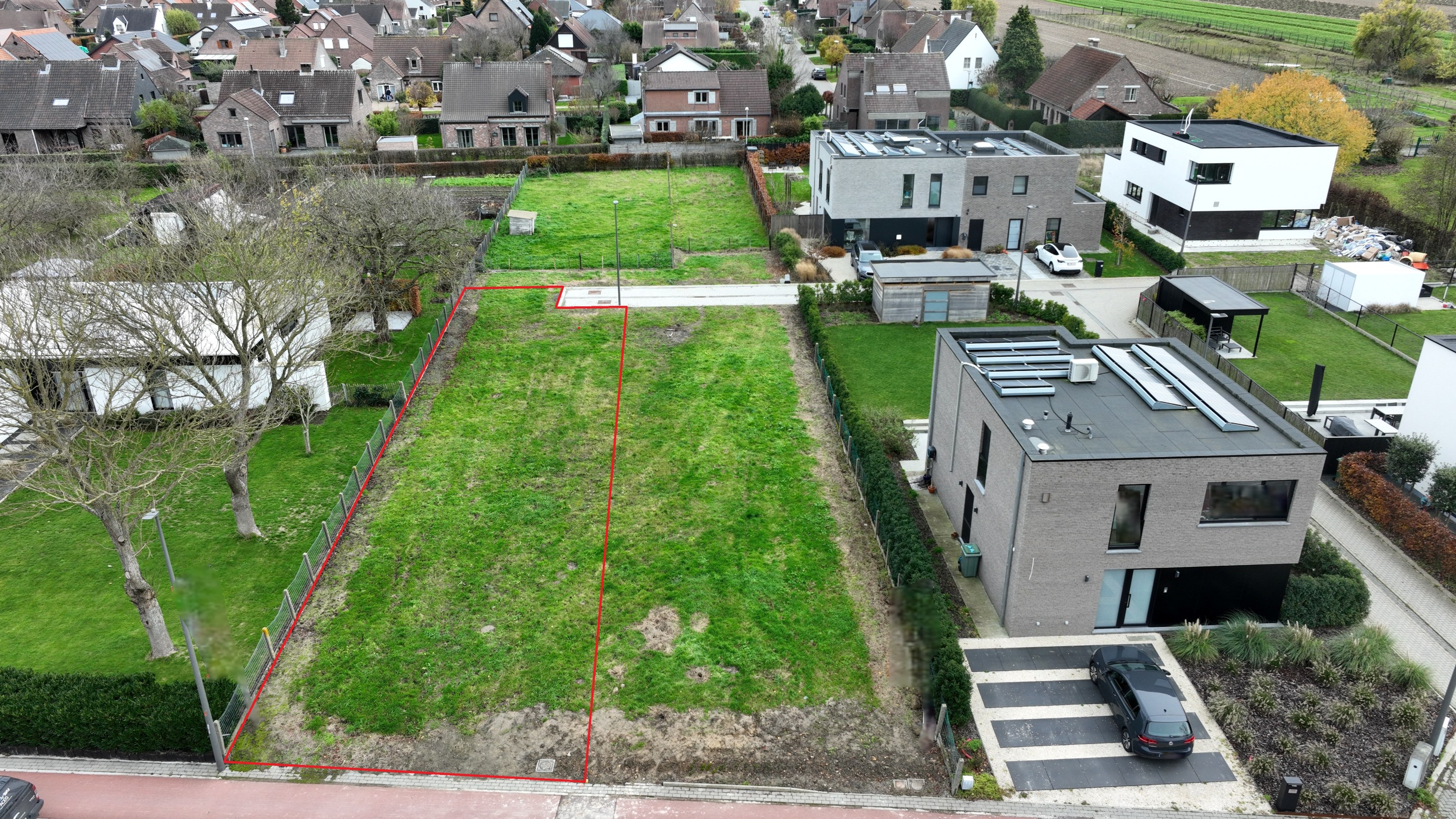 Bouwgrond voor halfopen bebouwing 