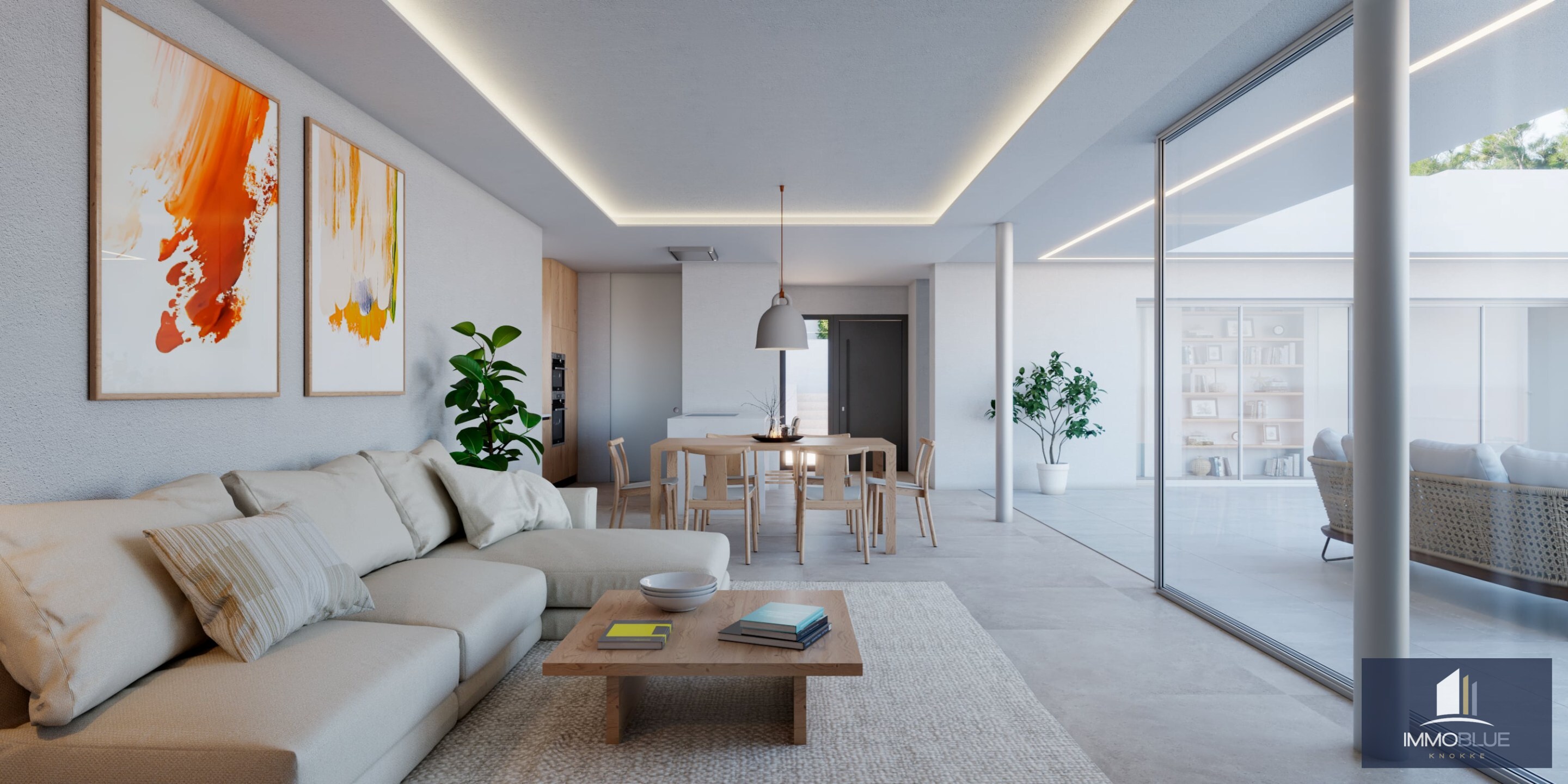 Open en praktisch wonen in mediterrane omgeving. 