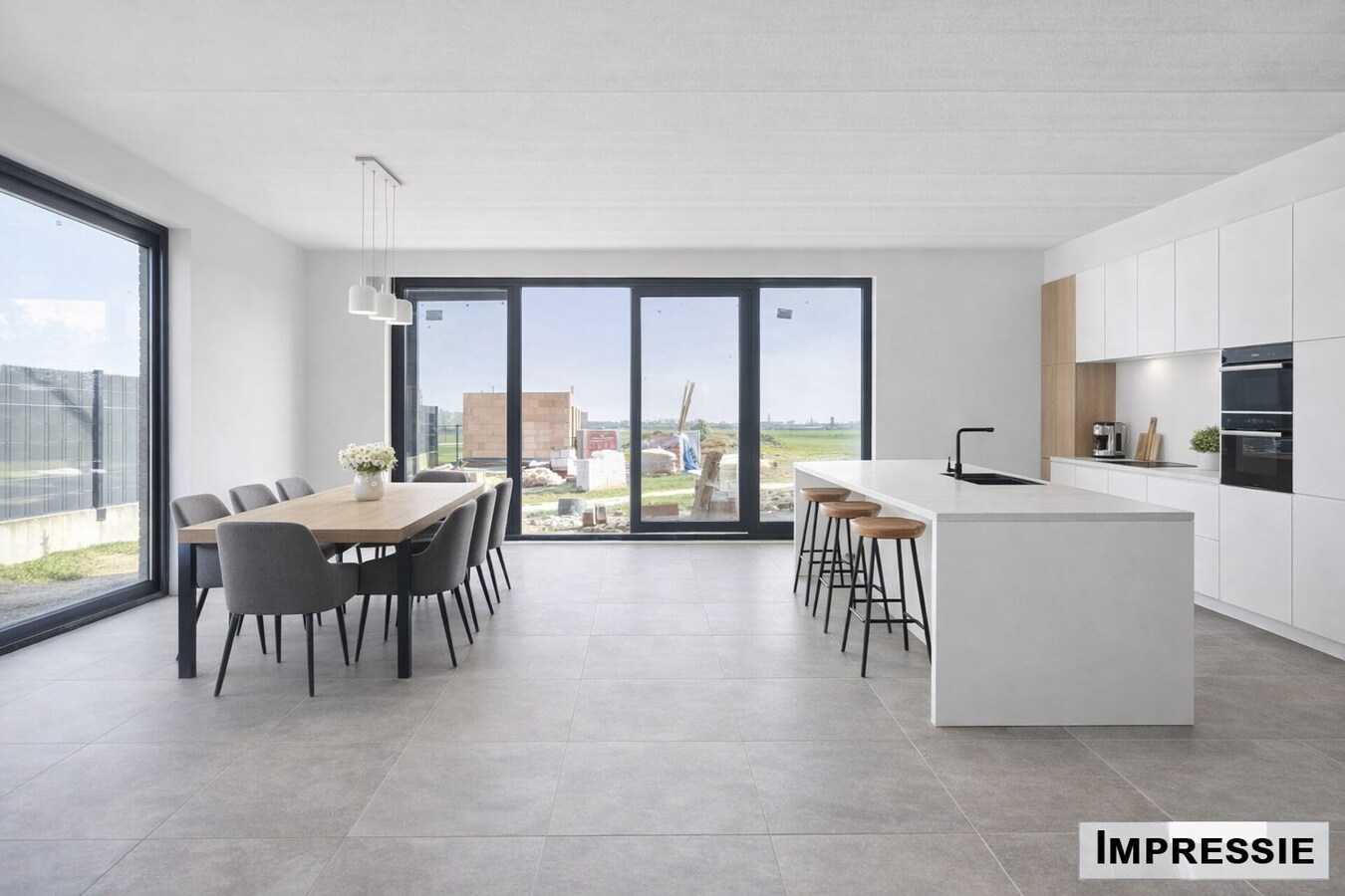 Nieuw gelijkvloers appartement met terras en tuintje 