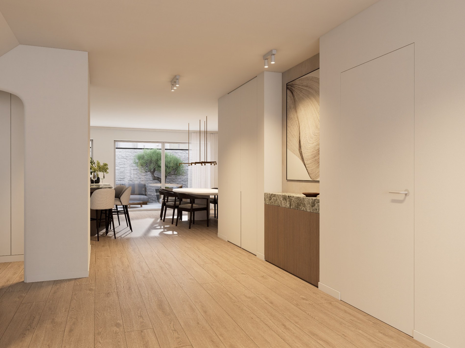 Luxueus renovatieproject voorzien van een duplex met 3 slaapkamers gelegen te Dumortierlaan (2 terrassen!) 